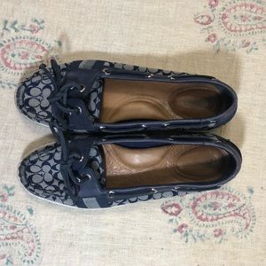 Navy COACH loafers